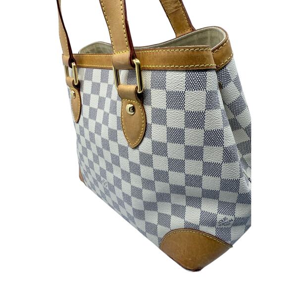 Louis Vuitton Damier Azur Hampstead MM Tote  Comes with  (COA) ✨ - Picture 9 of 15